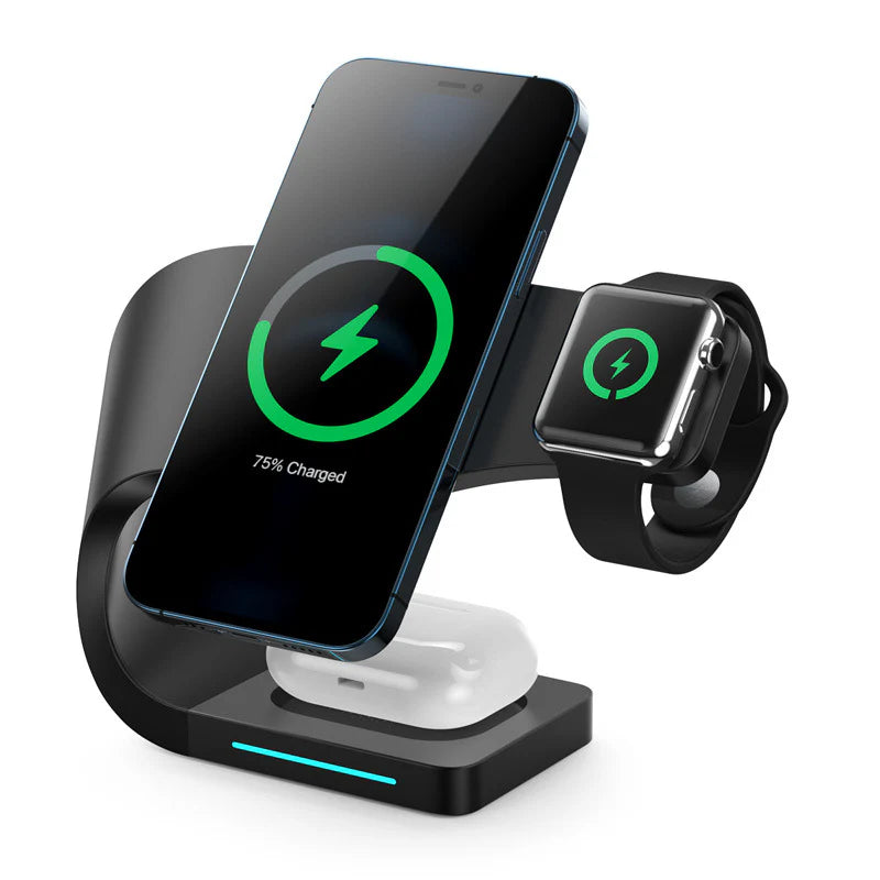 15W Fast Wireless Magnetic Charger Dock - Unmatched Versatility!