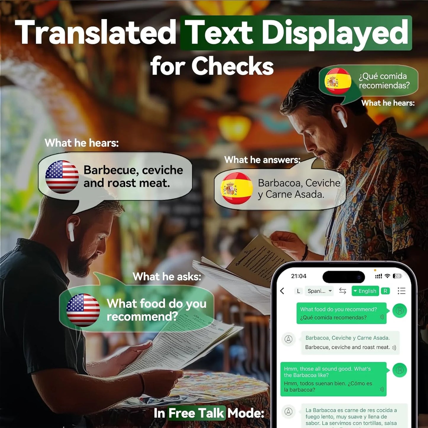 Transform Your Conversations: Instant Translation Earbuds for 144 Languages - Anytime, Anywhere!