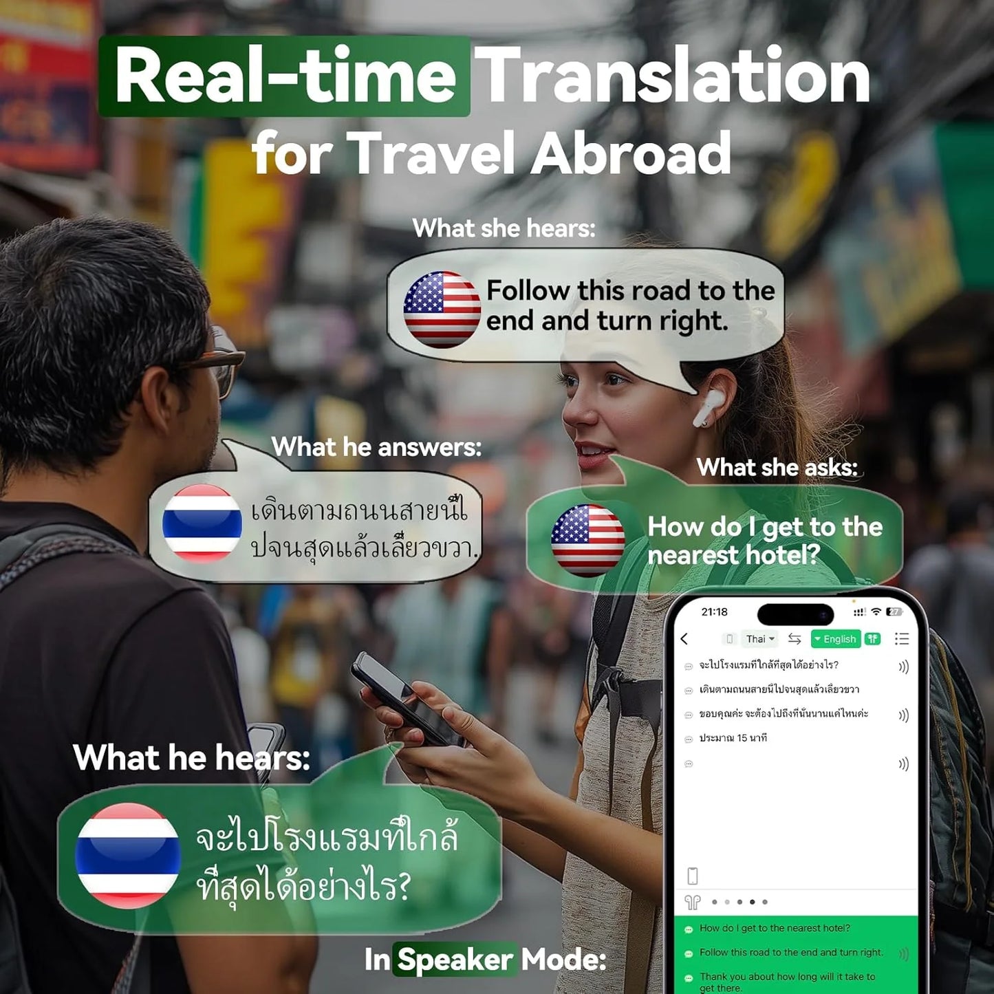 Transform Your Conversations: Instant Translation Earbuds for 144 Languages - Anytime, Anywhere!
