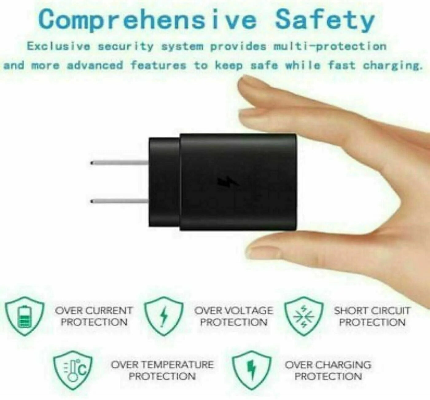 25W Ultra-Fast USB-C Charger & 10FT Cable - Perfect for Samsung Galaxy S23, S22, S21, S20