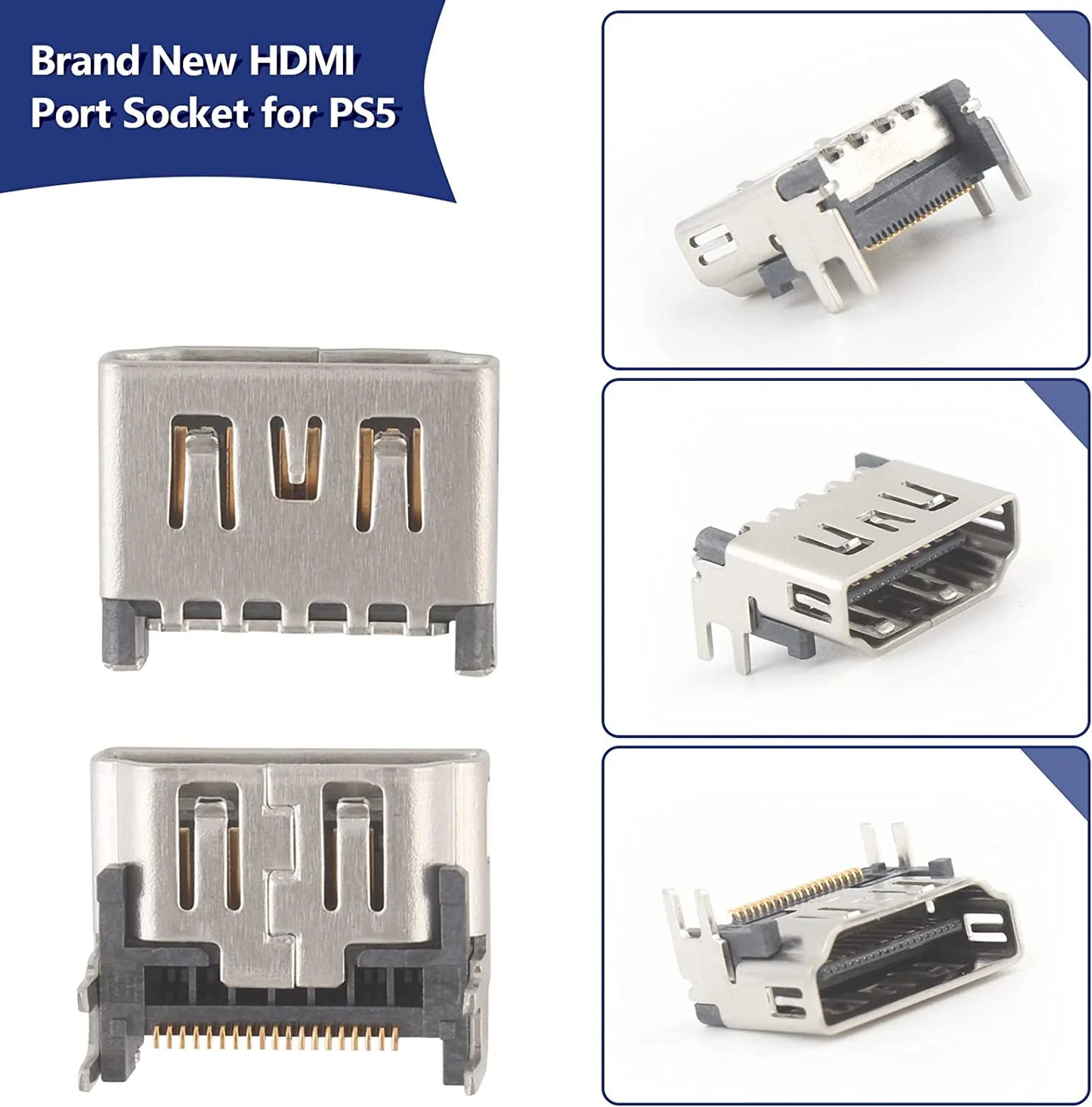 Upgrade Your PS5 with Premium 5-Pack HDMI Port Connector Replacement - USA Edition