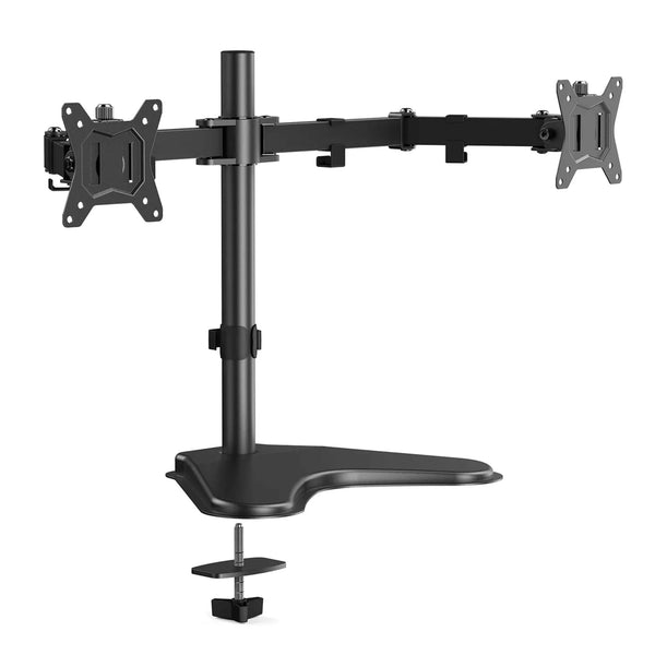 Transform Your Workspace with the Ergoav Dual Monitor Adjustable Desk Stand for 13" to 32" Screens!