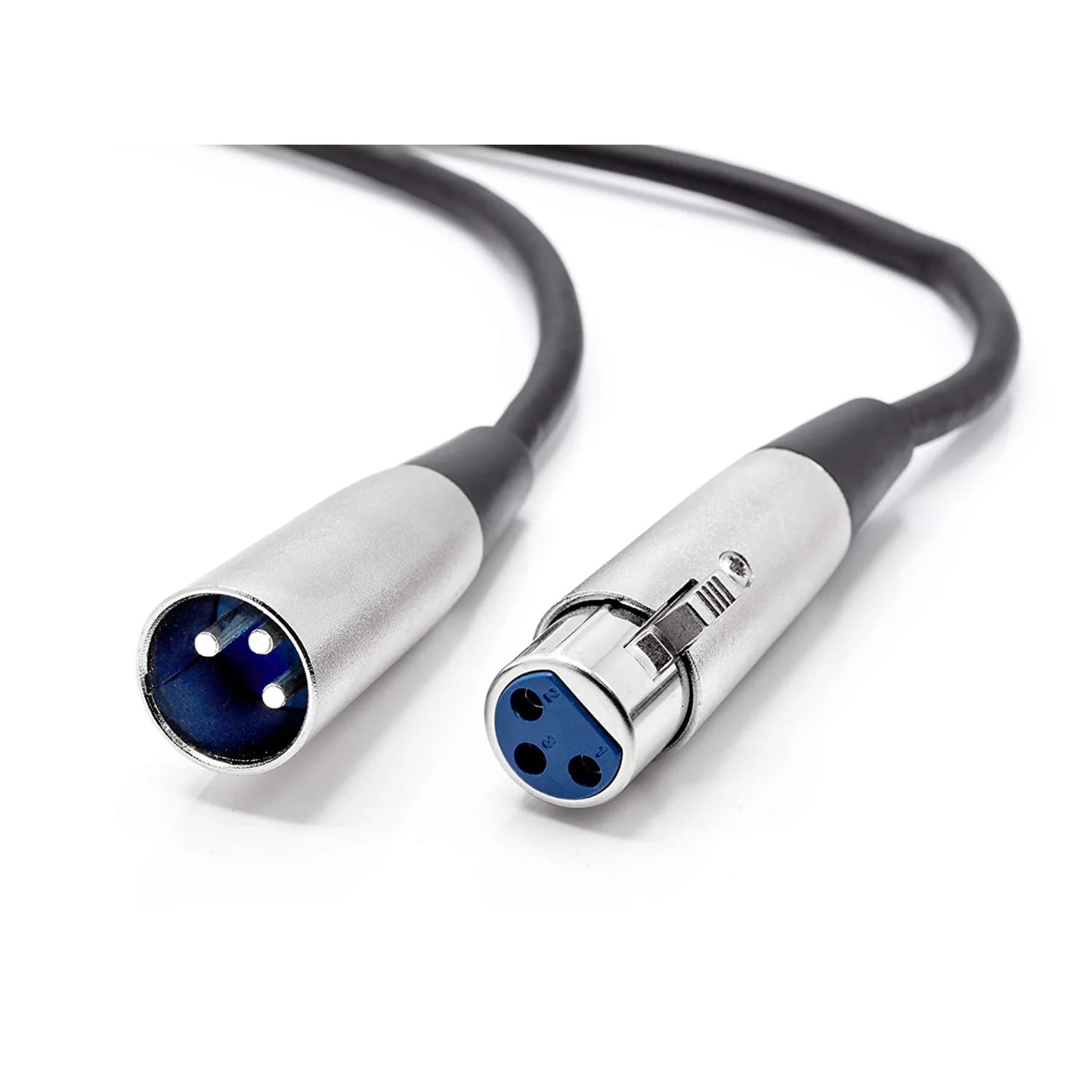 Premium XLR Microphone Extension Cable - 3-Pin Male to Female Shielded Connector for Superior Sound Quality