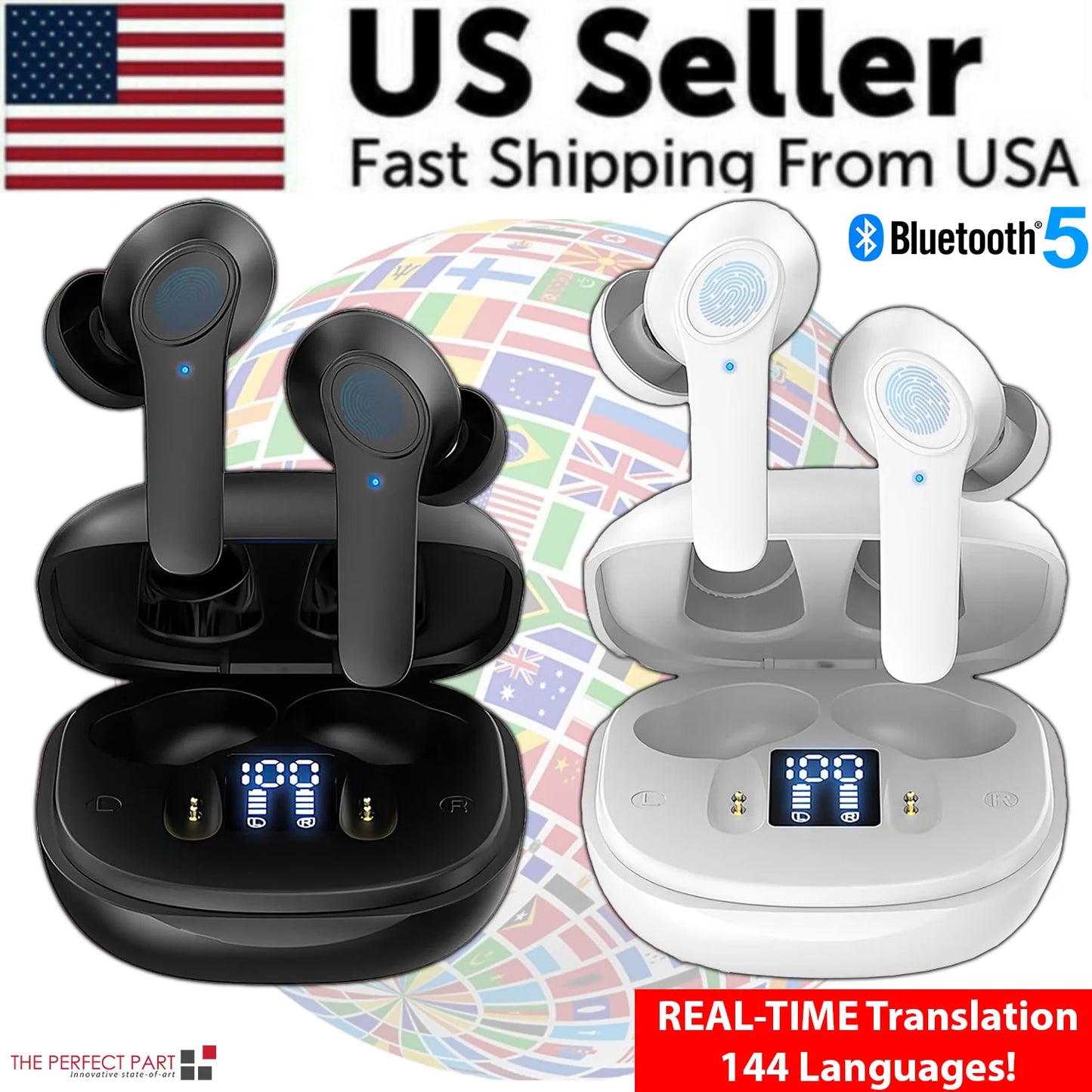 Transform Your Conversations: Instant Translation Earbuds for 144 Languages - Anytime, Anywhere!