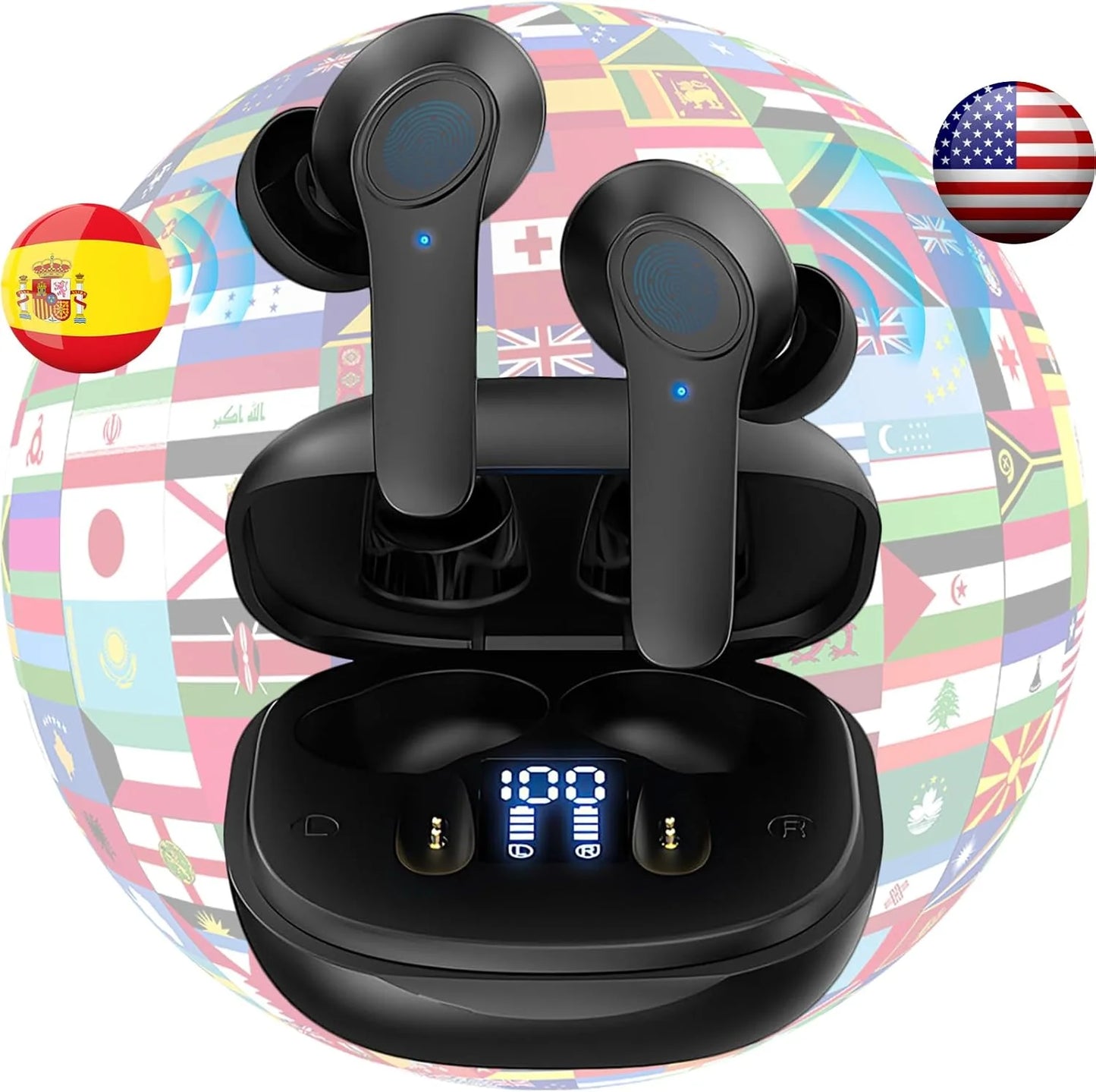 Transform Your Conversations: Instant Translation Earbuds for 144 Languages - Anytime, Anywhere!