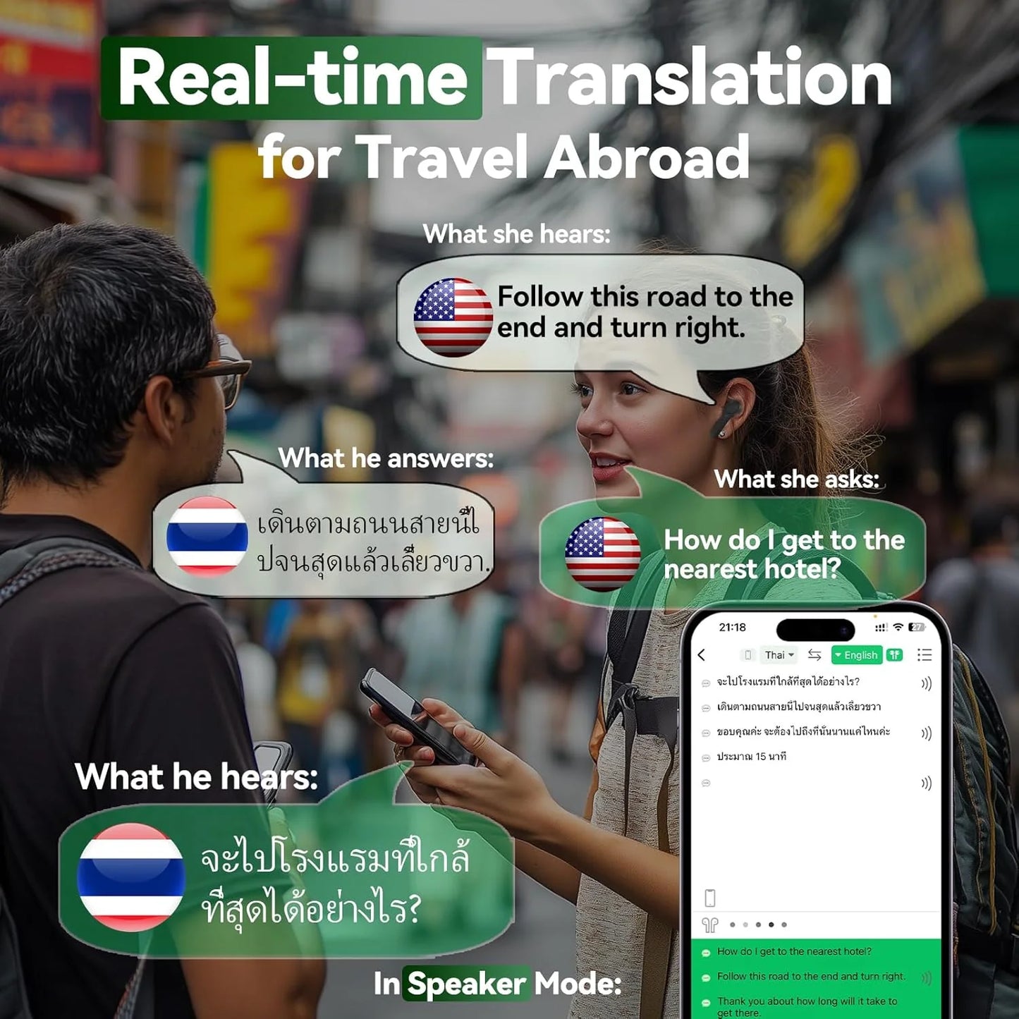 Transform Your Conversations: Instant Translation Earbuds for 144 Languages - Anytime, Anywhere!