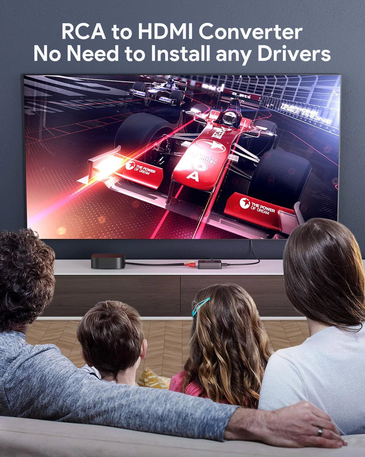 Elevate Your AV Experience: RCA to HDMI Converter Adapter with Stunning 1080P Quality for TV and Audio/Video Devices