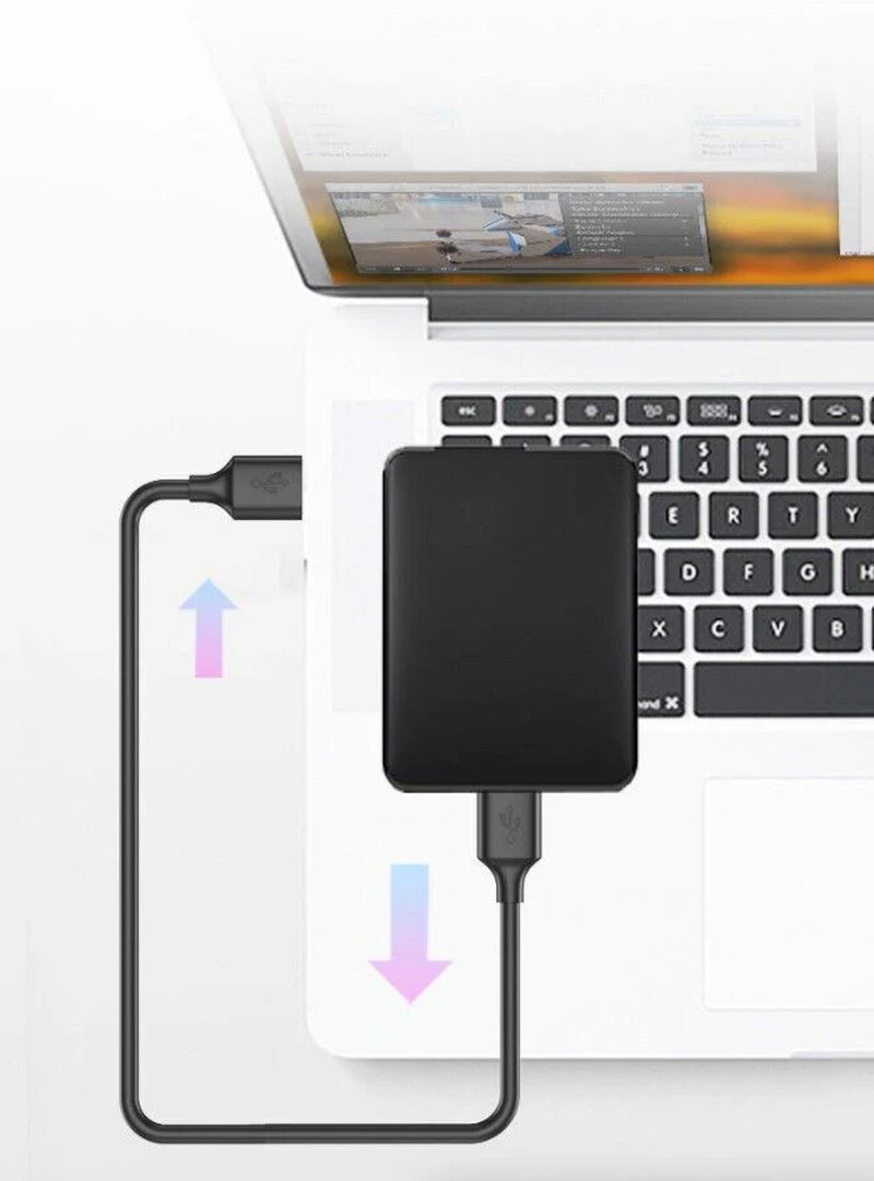 Ultra-Fast 6FT USB 3.0 Male to Male Cable - Durable Metal Design for Data Transfer & Power Charging
