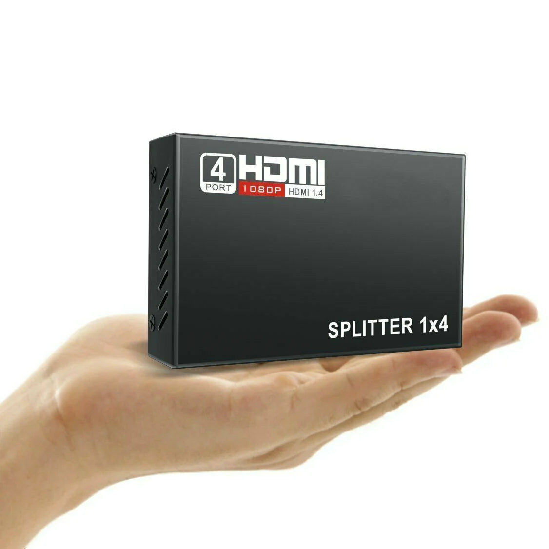 4-Port 4K HDMI Splitter & Amplifier - Seamless 1 Input to 4 Outputs for Stunning 3D HDTV & 1080P Experience