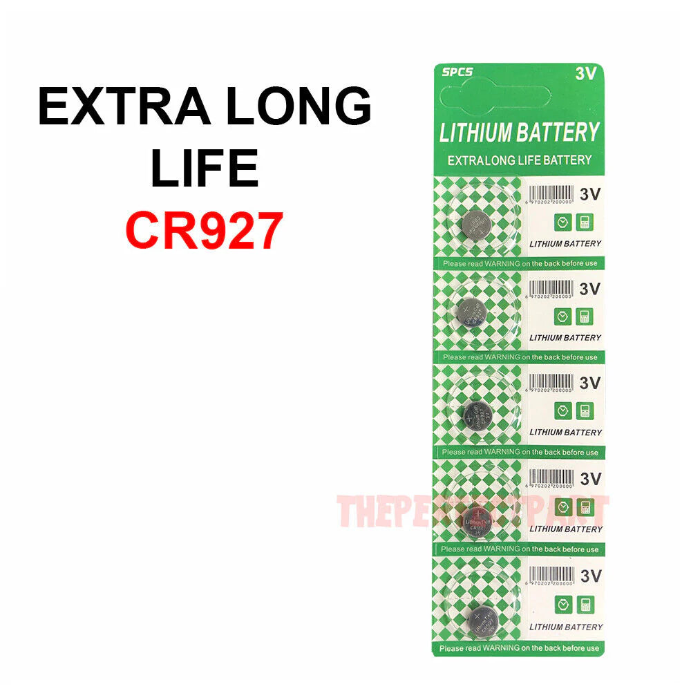 5-Pack CR927 Lithium Button Cell Batteries - Reliable 3V Power for Watches and More