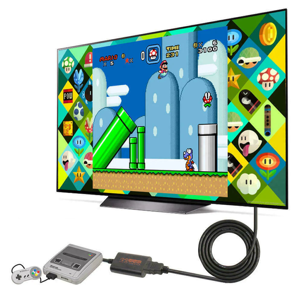 Elevate Your Retro Gaming with Our High-Definition HDMI Converter Adapter for N64, Gamecube & Super NES!