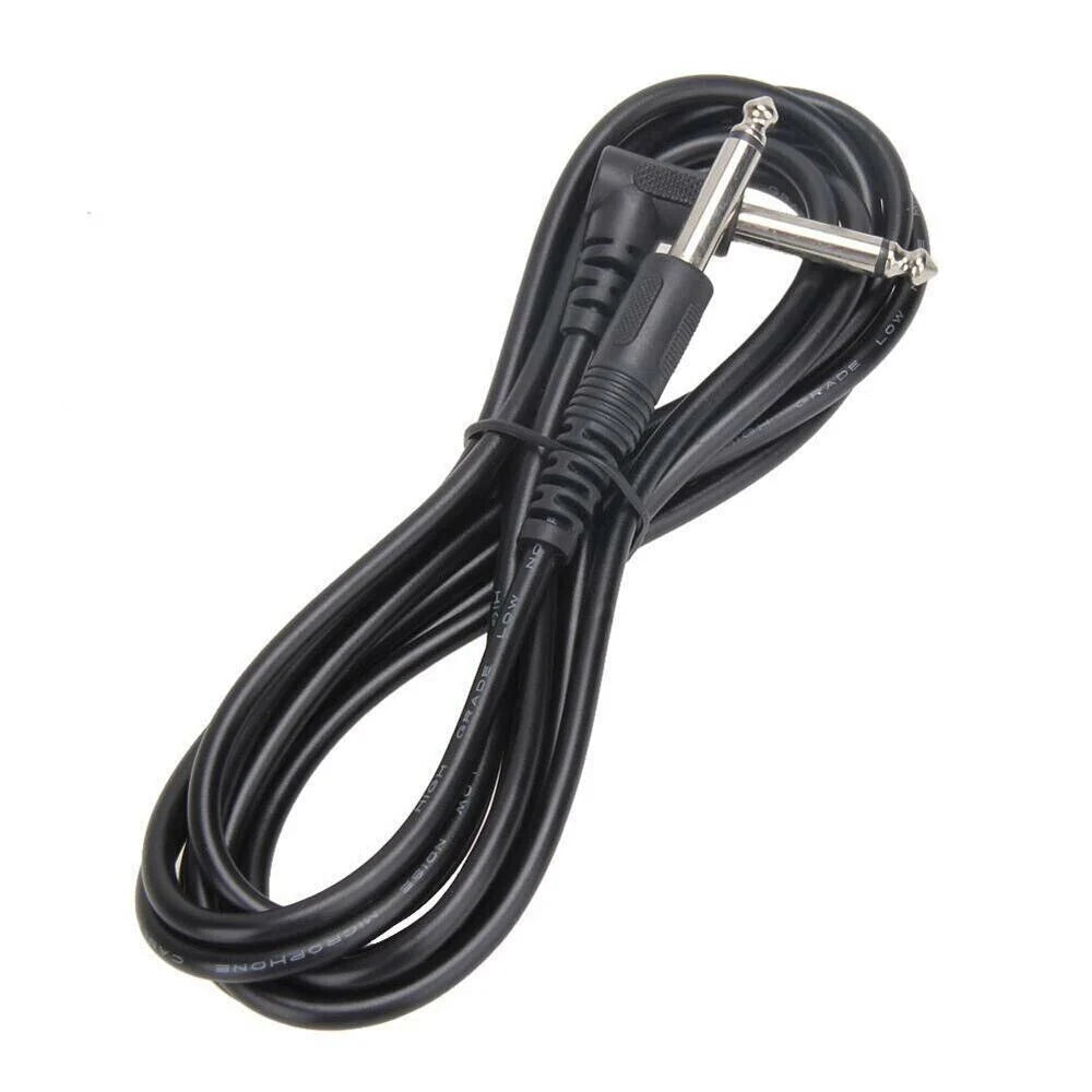 10FT Right Angle Electric Patch Cord - 2 Pack for Premium Guitar Amplifier Sound Quality