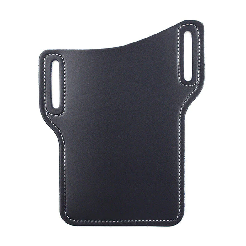 Sleek Men's Leather Waist Holster Pouch - Ultimate Convenience for Your Cell Phone and Essentials