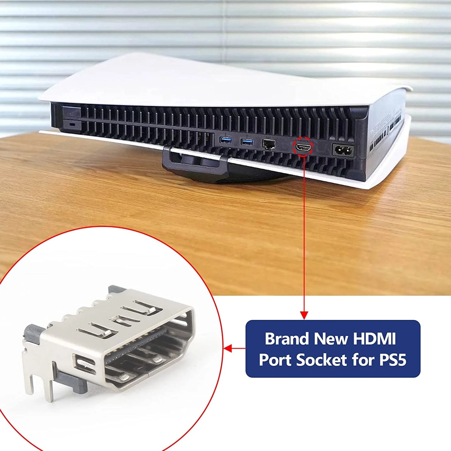 Upgrade Your PS5 with Premium 5-Pack HDMI Port Connector Replacement - USA Edition