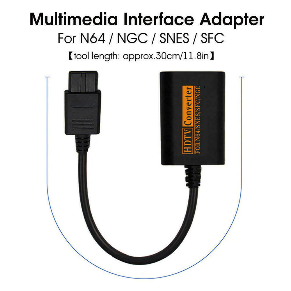 Elevate Your Retro Gaming with Our High-Definition HDMI Converter Adapter for N64, Gamecube & Super NES!
