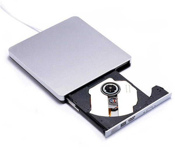 Ultra-Slim Portable External DVD Writer - Lightning-Fast Disc Burner for On-the-Go Laptops