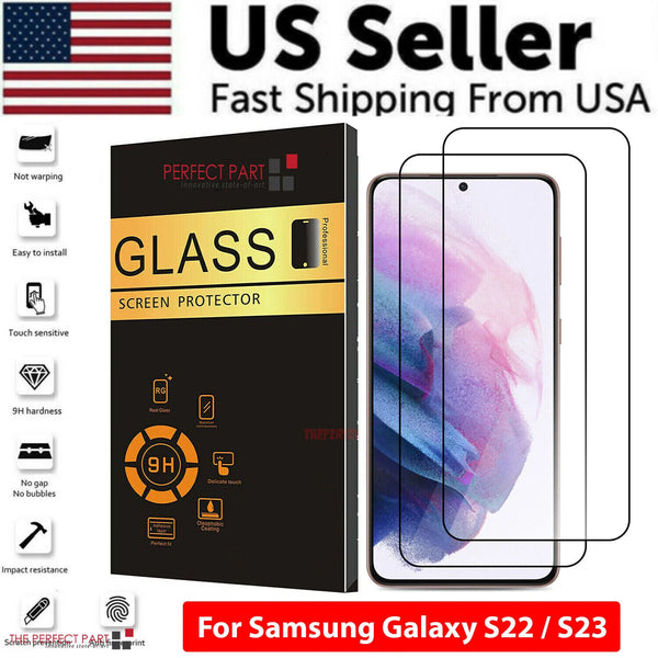 Ultimate Tempered Glass Screen Protector for Samsung Galaxy S22/S23 Plus/Ultra – Choose 1 to 3 Packs for Maximum Protection!