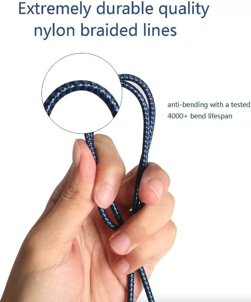 5-Pack Fast Charging USB Cables for iPhone 6-14 Pro - Quick Charge & Ultra-Durable Design