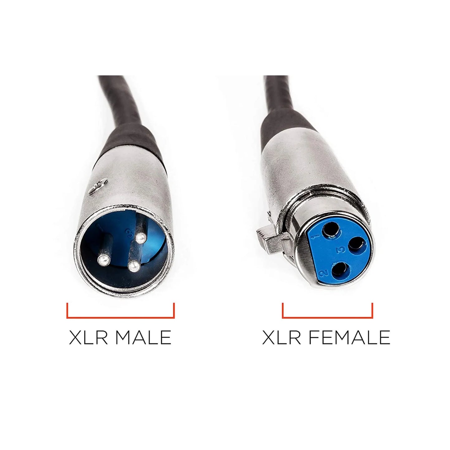 Premium XLR Microphone Extension Cable - 3-Pin Male to Female Shielded Connector for Superior Sound Quality