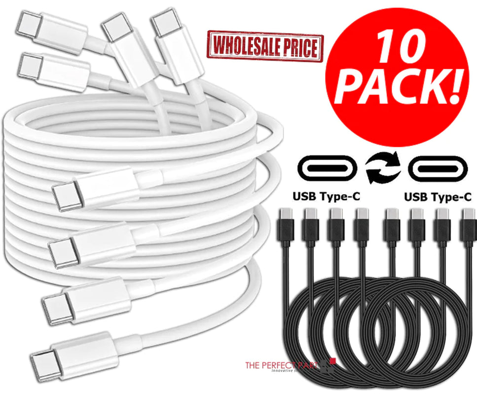 10-Pack High-Speed Samsung USB-C to USB-C Fast Charge Cables - Ultimate Charging Solution
