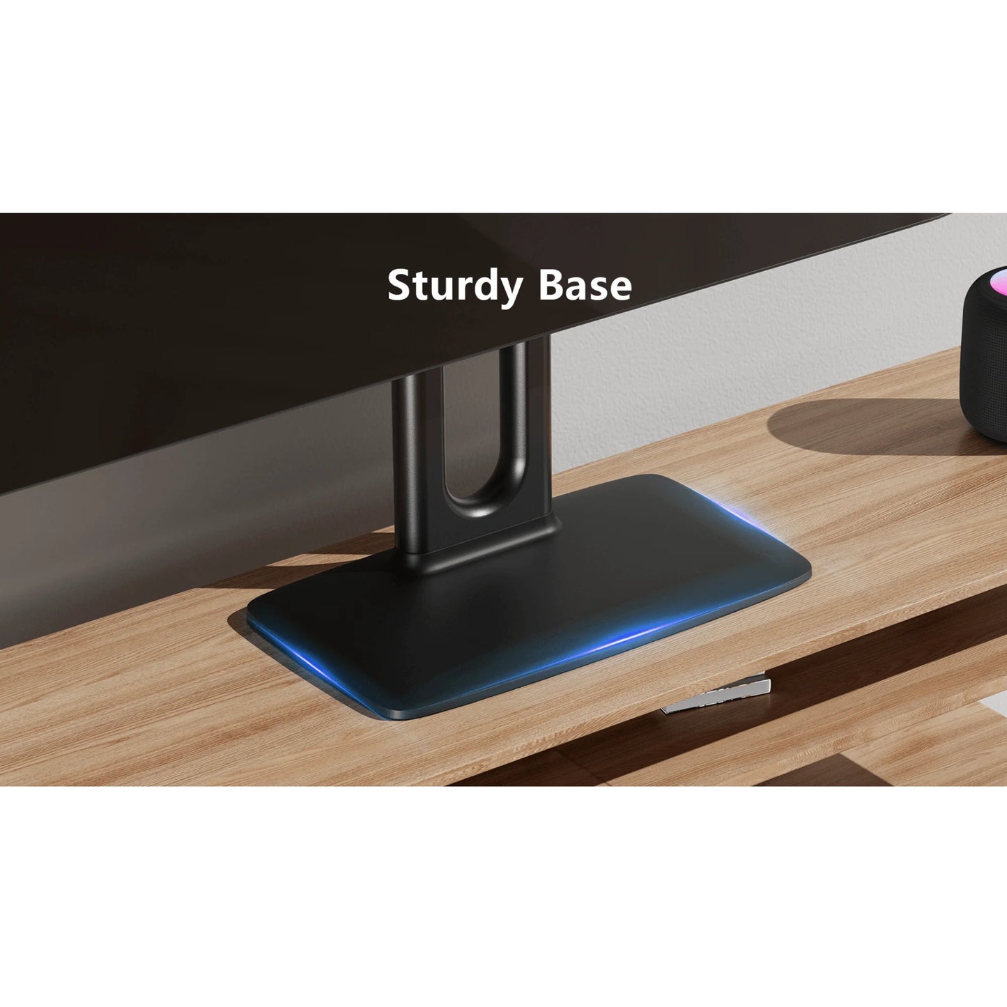 Ergoav Stylish Swivel TV Stand for 86" TVs with Convenient Storage Compartment