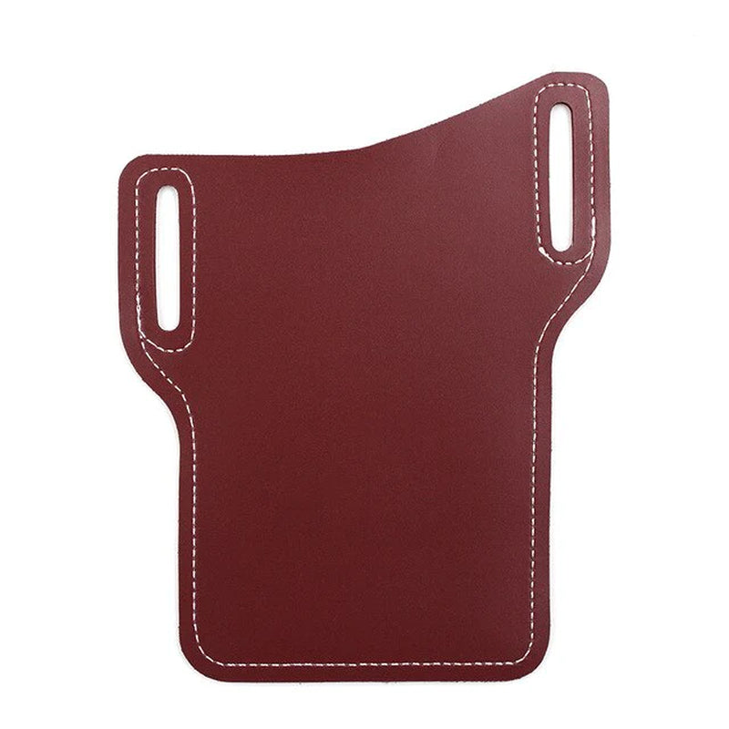 Sleek Men's Leather Waist Holster Pouch - Ultimate Convenience for Your Cell Phone and Essentials
