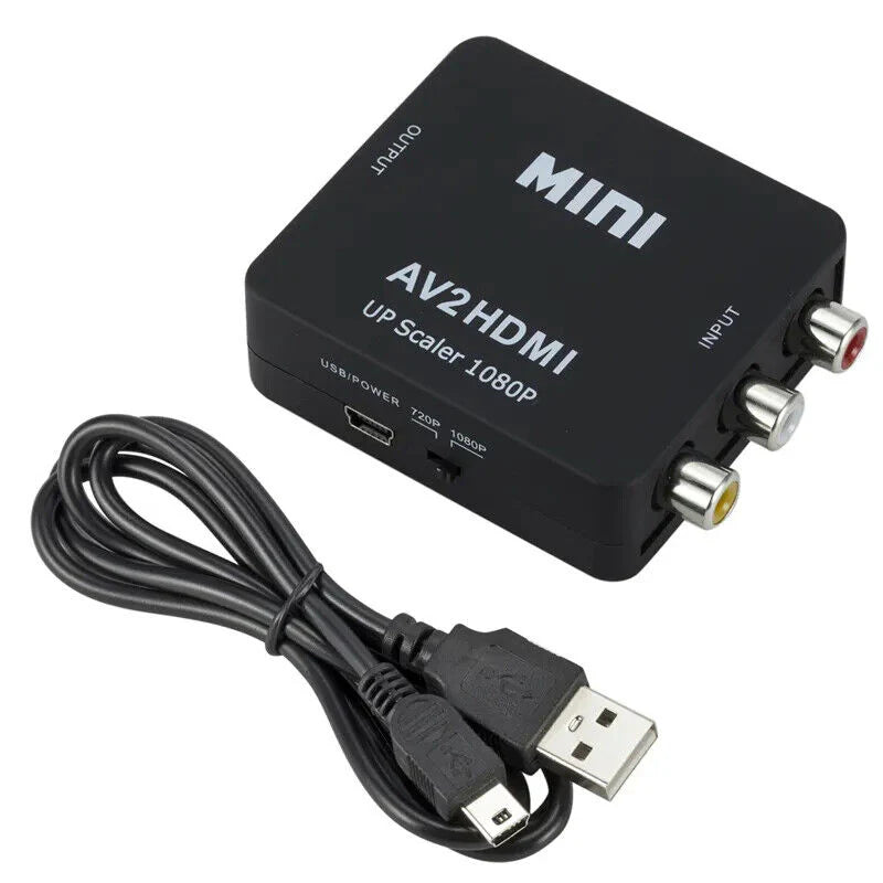 Elevate Your AV Experience: RCA to HDMI Converter Adapter with Stunning 1080P Quality for TV and Audio/Video Devices