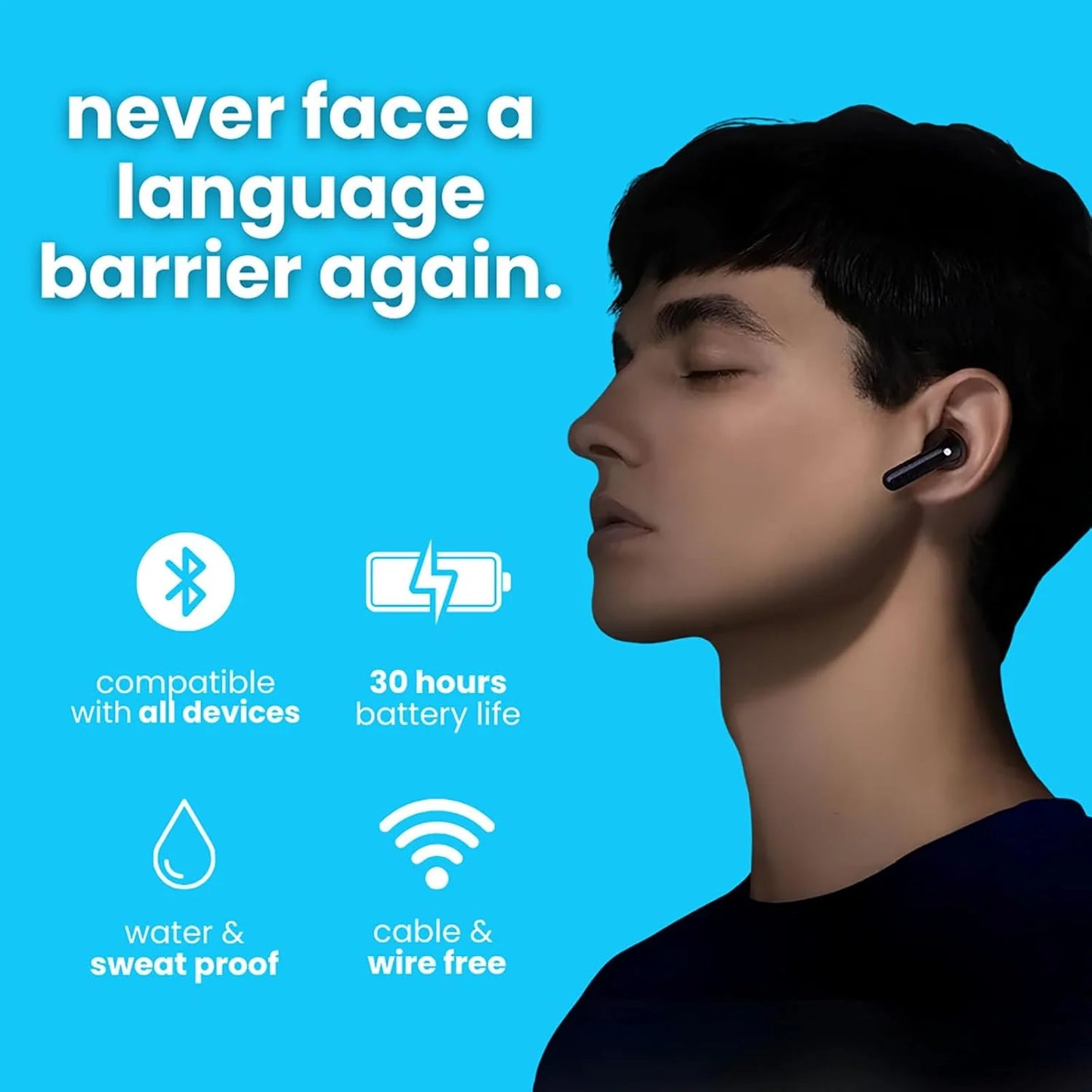 Transform Your Conversations: Instant Translation Earbuds for 144 Languages - Anytime, Anywhere!