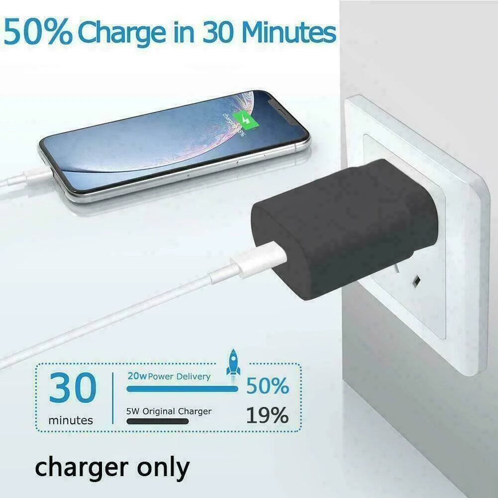25W Ultra-Fast USB-C Charger & 10FT Cable - Perfect for Samsung Galaxy S23, S22, S21, S20