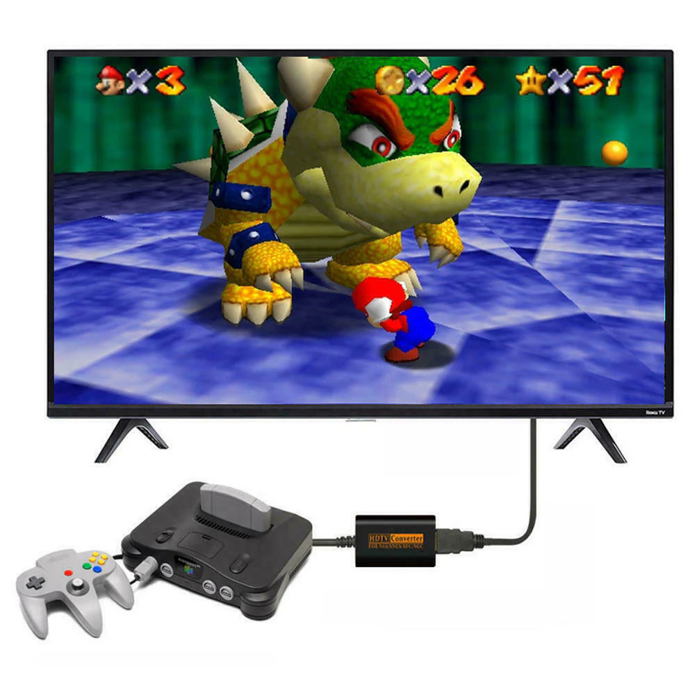 Elevate Your Retro Gaming with Our High-Definition HDMI Converter Adapter for N64, Gamecube & Super NES!