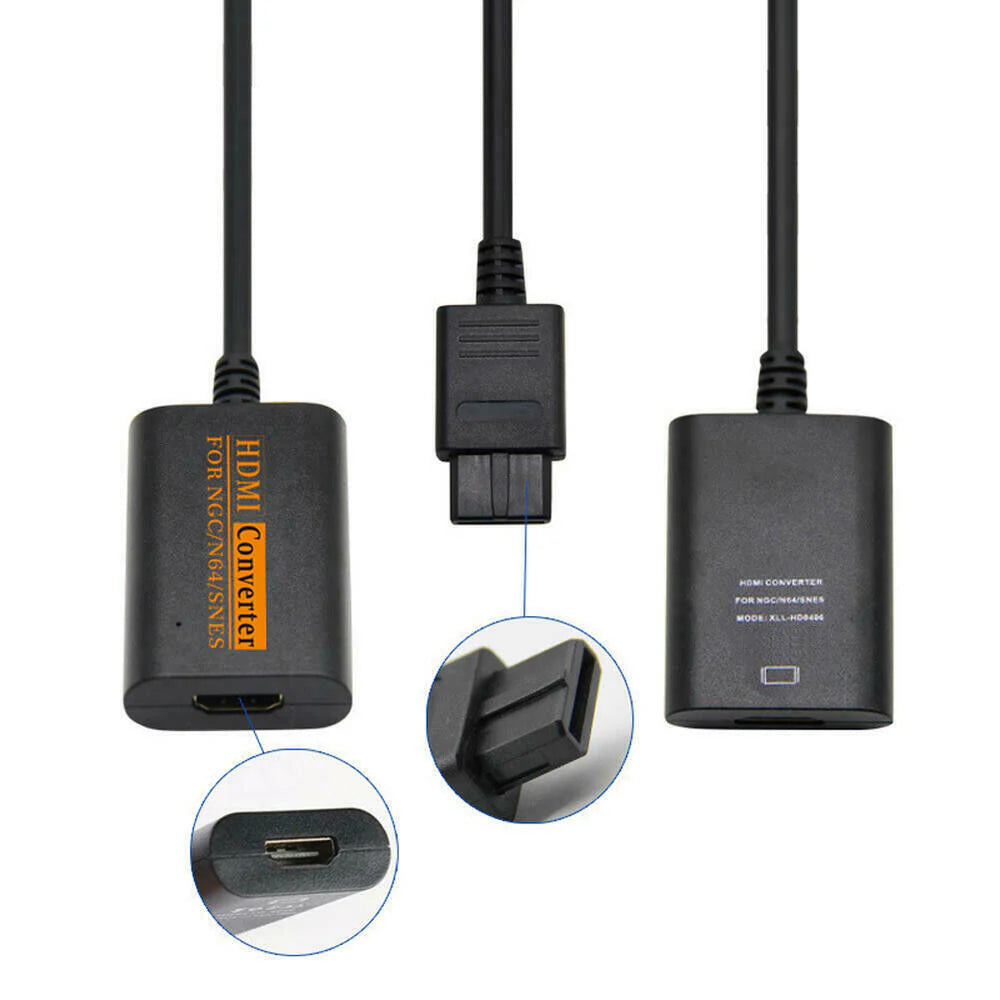 Elevate Your Retro Gaming with Our High-Definition HDMI Converter Adapter for N64, Gamecube & Super NES!