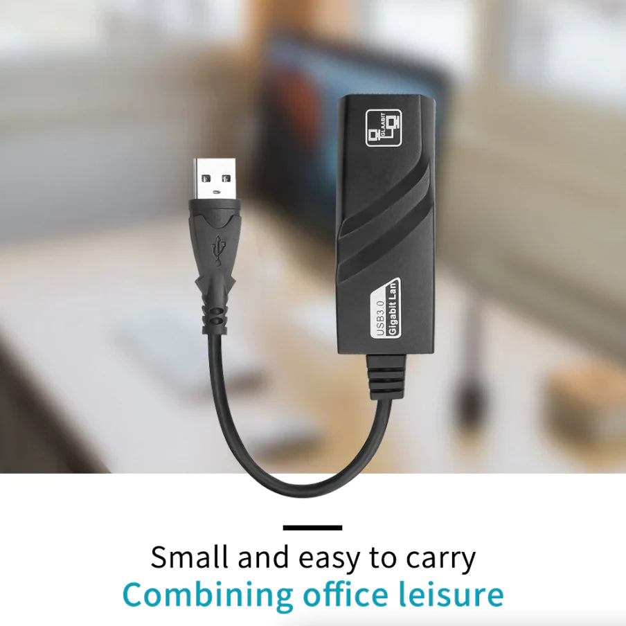 Ultra-Fast USB 3.0 Gigabit Ethernet Adapter - 1000Mbps RJ45 for Windows & Mac