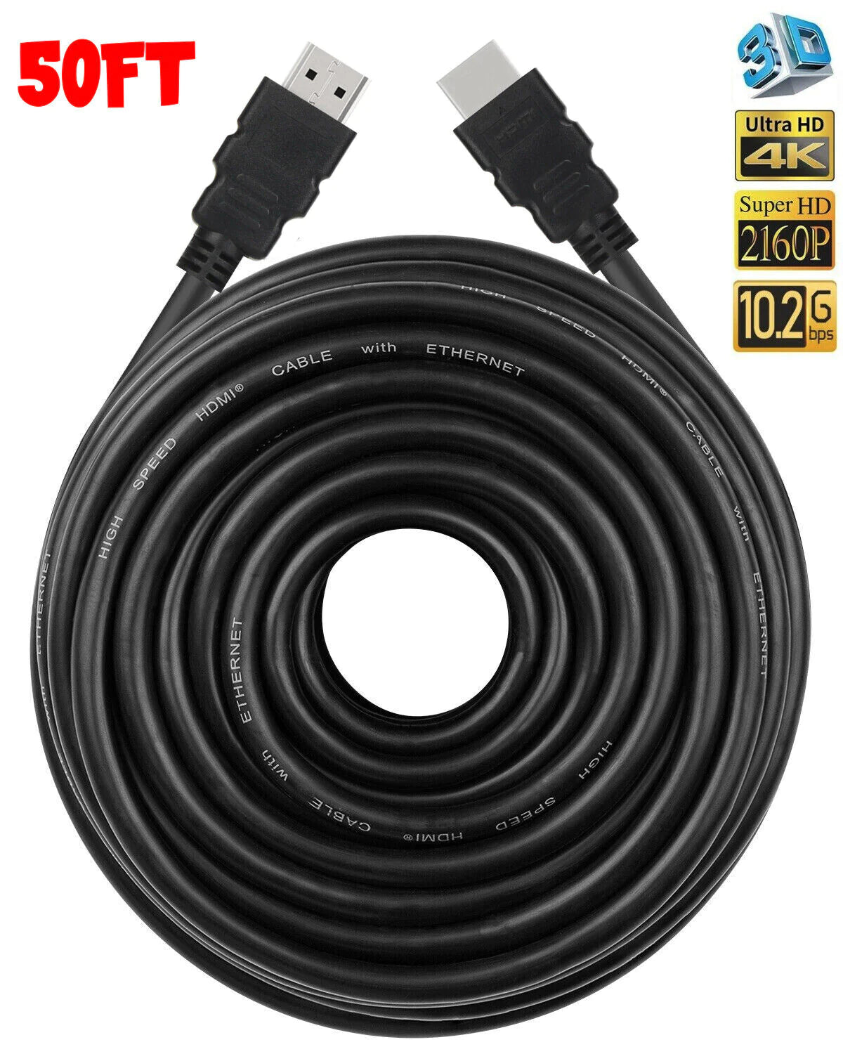 Ultra HD 4K HDMI 2.0 Cable - Lightning Fast 18Gbps, Stunning 2160P HDR, Dolby HDCP Compatible for Ultimate UHD Experience