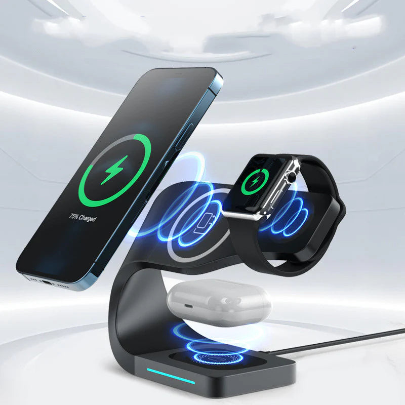 15W Fast Wireless Magnetic Charger Dock - Unmatched Versatility!