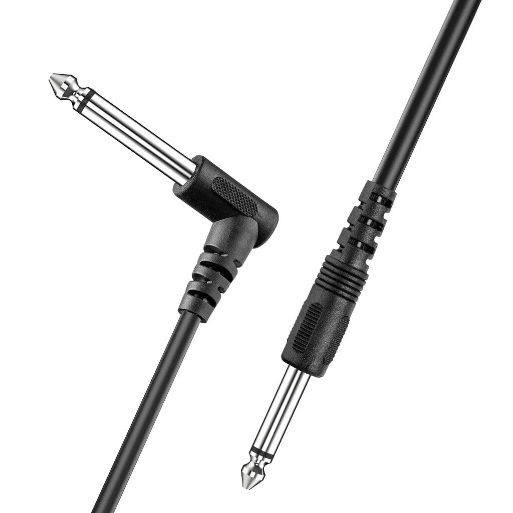10FT Right Angle Electric Patch Cord - 2 Pack for Premium Guitar Amplifier Sound Quality