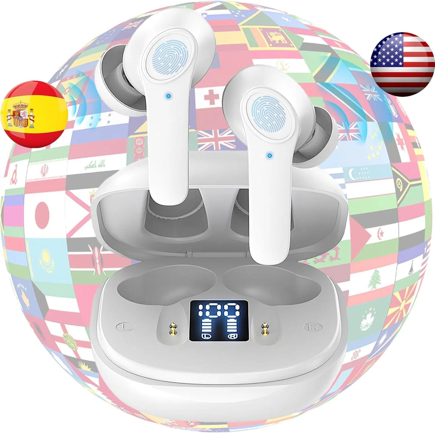 Transform Your Conversations: Instant Translation Earbuds for 144 Languages - Anytime, Anywhere!
