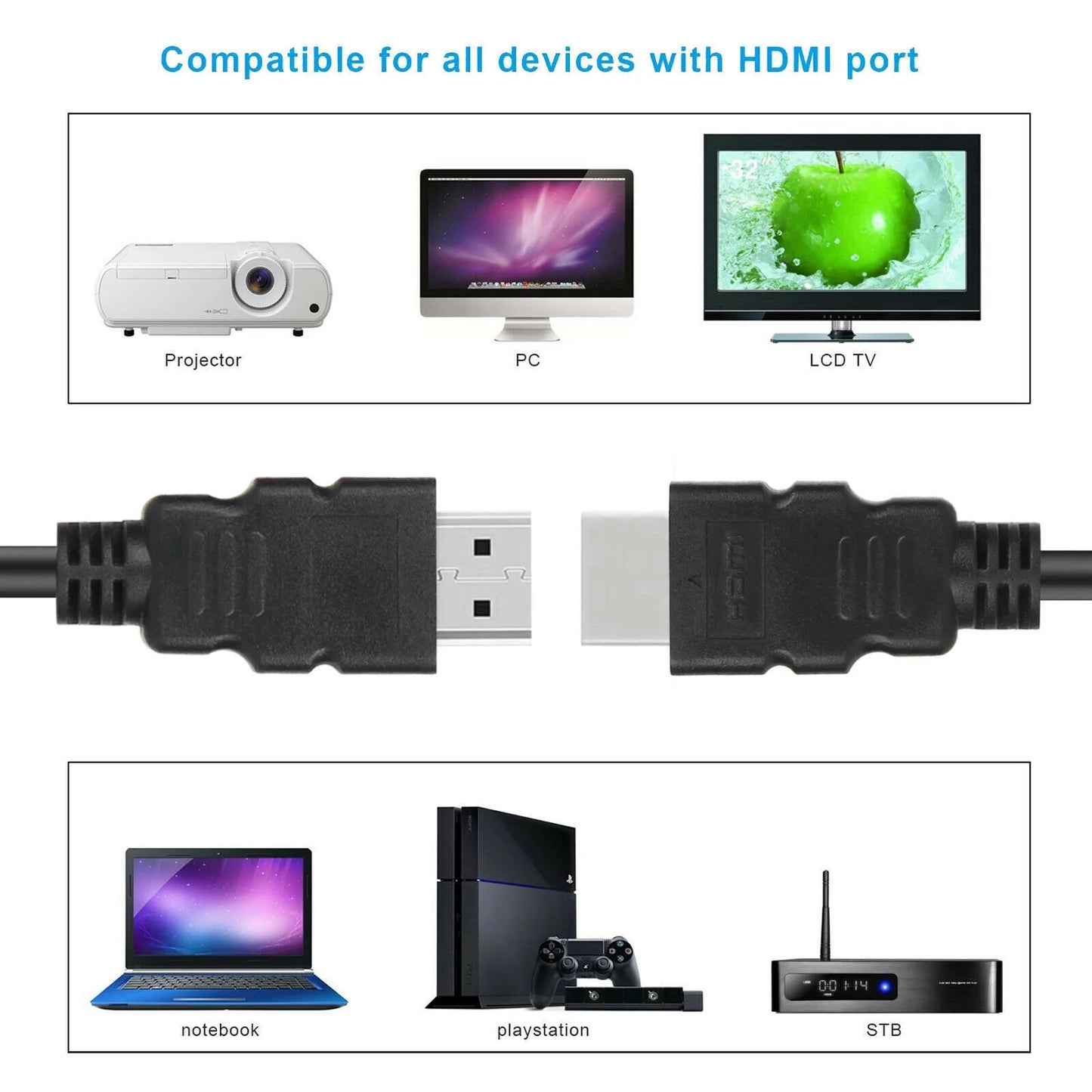 Ultra HD 4K HDMI 2.0 Cable - Lightning Fast 18Gbps, Stunning 2160P HDR, Dolby HDCP Compatible for Ultimate UHD Experience
