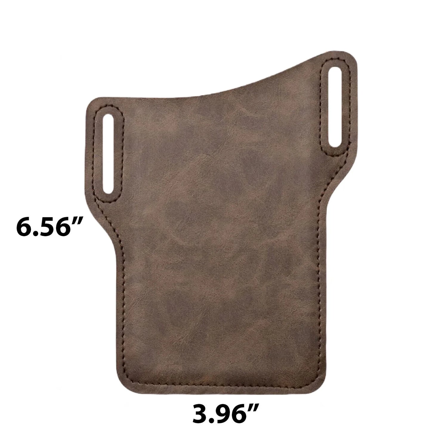 Sleek Men's Leather Waist Holster Pouch - Ultimate Convenience for Your Cell Phone and Essentials