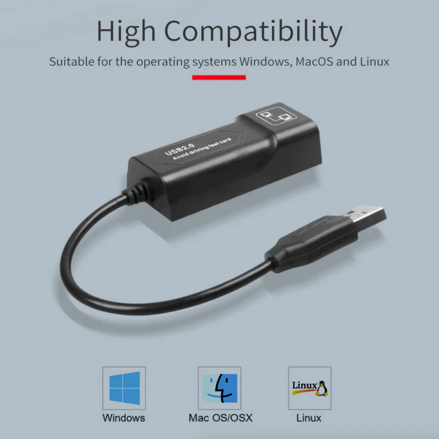 Ultra-Fast USB 3.0 Gigabit Ethernet Adapter - 1000Mbps RJ45 for Windows & Mac