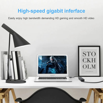 Ultra-Fast USB 3.0 Gigabit Ethernet Adapter - 1000Mbps RJ45 for Windows & Mac