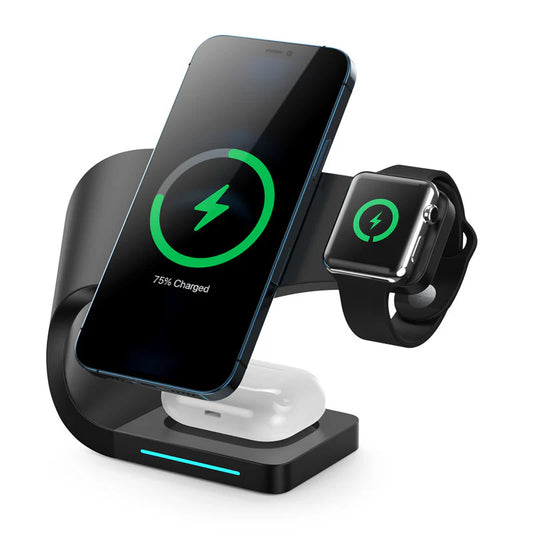 15W Fast Wireless Magnetic Charger Dock - Unmatched Versatility!