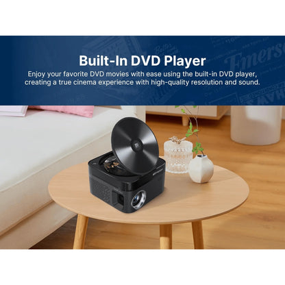 Ultimate 120" Home Theater LCD Projector with Built-in DVD Player for Unforgettable Movie Nights