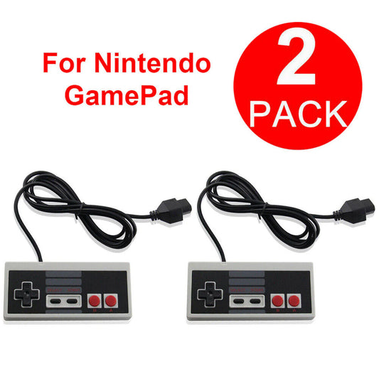 Elevate Your Retro Gaming Experience with 2 Pack Wired Controllers for Original NES-004 Console!