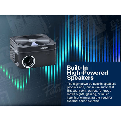 Ultimate 120" Home Theater LCD Projector with Built-in DVD Player for Unforgettable Movie Nights