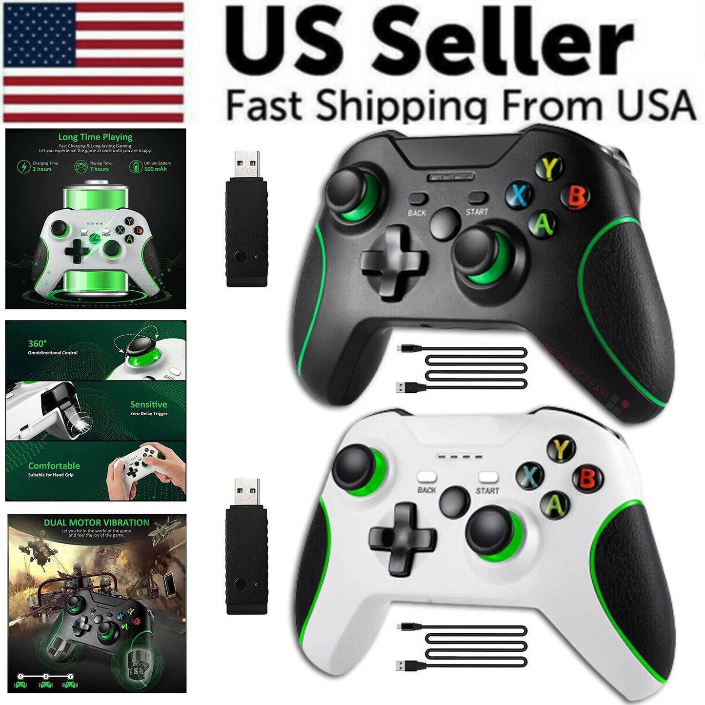 Ultimate Wireless Xbox One/S/X & Windows Controller - 2.4G Connectivity for Unmatched Gaming Experience