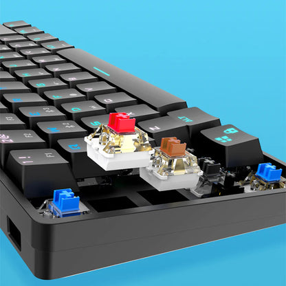Elevate Your Typing Experience with the Vibrant Bluetooth Mechanical Keyboard & Durable PBT Keycaps!