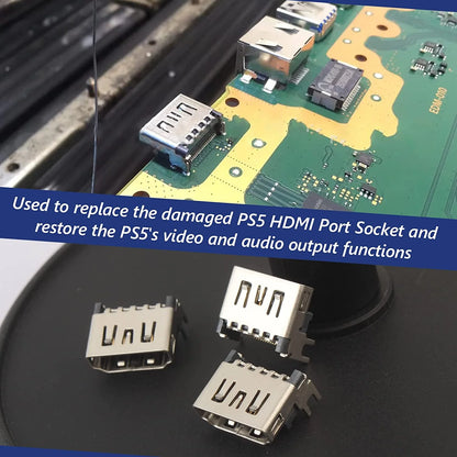 Upgrade Your PS5 with Premium 5-Pack HDMI Port Connector Replacement - USA Edition