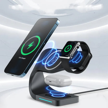 15W Fast Wireless Magnetic Charger Dock - Unmatched Versatility!