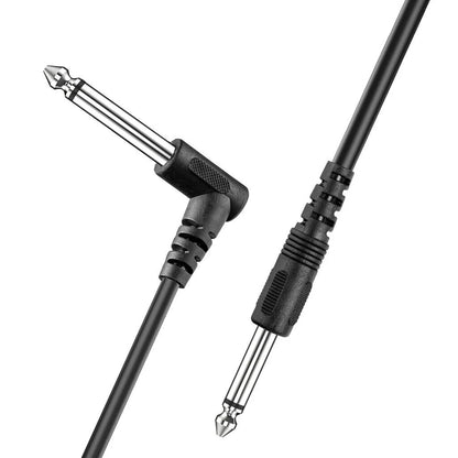 10FT Right Angle Electric Patch Cord - 2 Pack for Premium Guitar Amplifier Sound Quality