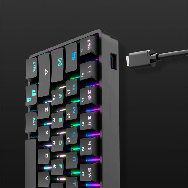 Elevate Your Typing Experience with the Vibrant Bluetooth Mechanical Keyboard & Durable PBT Keycaps!